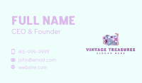 Floral Vintage Camera Business Card Image Preview