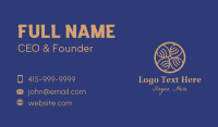 Gold Petals Spa  Business Card Design