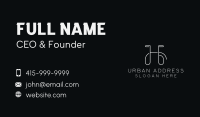 Stylist Studio Letter H Business Card