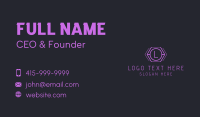 Cyberpunk Business Card example 1