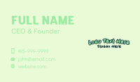 Casual Brand Wordmark Business Card
