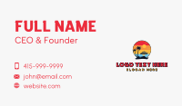 Sunset Island Traveler Business Card