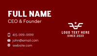 White Star Bull Business Card Design