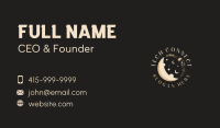 Artisanal Floral Moon Business Card