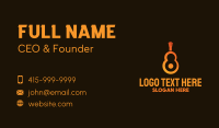 Orange Guitar Number 8 Business Card Design