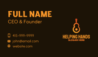 Orange Guitar Number 8 Business Card