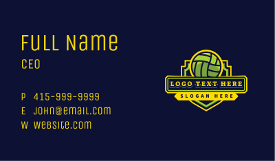 Sports Volleyball Team Business Card