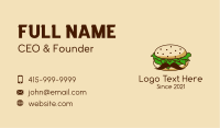 Burger Mustache Business Card