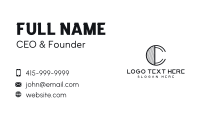 Professional Company Letter C Business Card Design