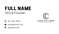 Professional Company Letter C Business Card