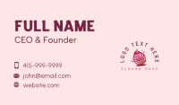Cherry Cupcake Toppings Business Card Design