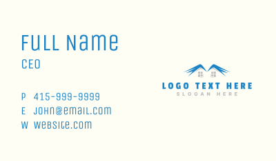 Home Roofing Remodeling Business Card