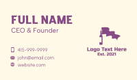 Purple Bottle Flag  Business Card Design