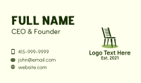 Ladderback Dining Chair Business Card Design
