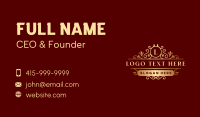 Luxury Royal Event Business Card