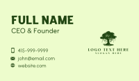 Tree Plant Agriculture Business Card