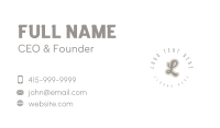 Fun Designer Studio Lettermark Business Card