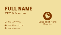 Brown Wild Lion Business Card
