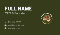 Pizza Dough Toss Ingredients Business Card