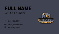 Excavator Industrial Equipment Business Card
