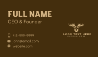 Moose Antler Wildlife Business Card
