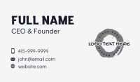 Graffiti Brush Circle Wordmark Business Card