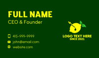 Organic Lemon Extract Business Card