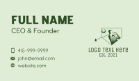 Minimalist Golf Player Business Card Design