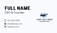 Wild Hammerhead Shark Business Card Design