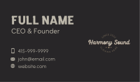 Leather Classic Wordmark Business Card