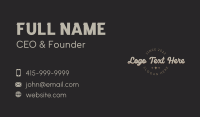 Leather Classic Wordmark Business Card