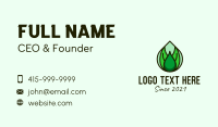 Natural Leaf Droplet Business Card