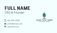 Podcast Media Mic Business Card