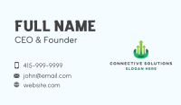 Cash Finance Upward Arrow Business Card