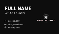 Cigarette Smoking Skull Business Card