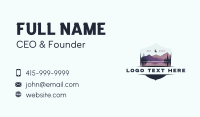 Mountain Adventure Campsite Business Card