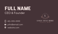 Floral Elegant Event Business Card