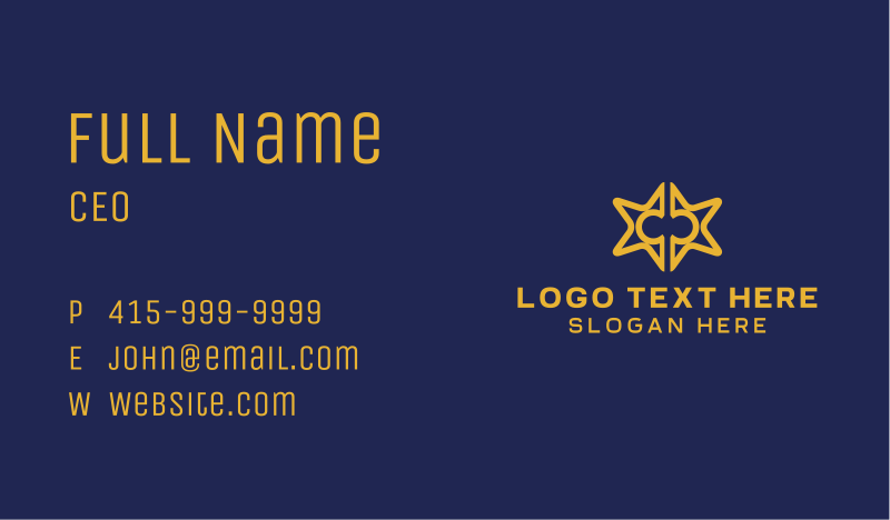 Bright Business Card example 4