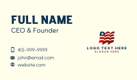 American Country Flag Business Card