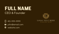 Luxury Crest Decoration Business Card