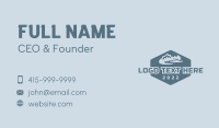 Hexagon Mountain Landscape Business Card Design