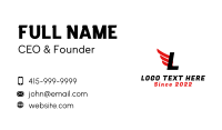  Logistic Wings Letter Business Card