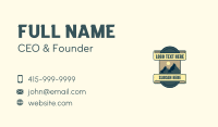 Mountain Outdoor Camp Business Card