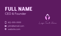 Woman Silhouette Body Business Card Design