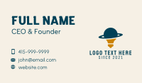 Light Business Card example 1