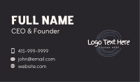 Quirky Business Card example 3