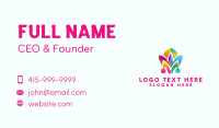 Colorful Jester Hat Business Card Design