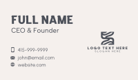 Architectural Firm Letter S Business Card Design