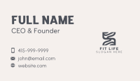 Architectural Firm Letter S Business Card