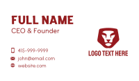 Maroon Business Card example 2